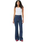 Ganni White geribbeld top