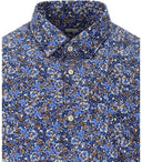 Gmf 965 Blue Floral Shirt