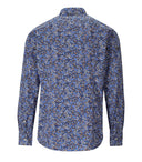 Gmf 965 Blue Floral Shirt