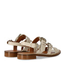 Guglielmo Rotta Queen Cream Flat Sandal