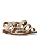 Guglielmo Rotta Queen Cream Flat Sandal