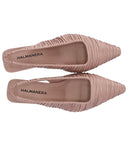 Halmanera Fold Powder Pink Ballet Flat Shoe