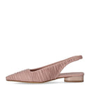 Halmanera Fold Powder Pink Ballet Flat Shoe