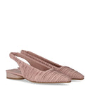 Halmanera Fold Powder Pink Ballet Flat Shoe