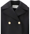 Harris Wharf London Black Military Coat