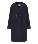 Harris Wharf London Blue Bouclé Mantel