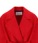 Harris Wharf London Red Gurted Mantel