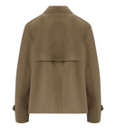 Harris Wharf London Tobacco Scuba Cropped Trench