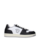 Versace Hombres Zapatillas Piel Blanco/Negro