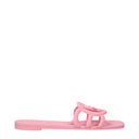 Gucci Women's Flip Flops And Clogs Pink Rubber