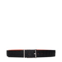 Bottega Veneta Men's Belt Leather Black/Orange