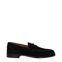 Louboutin Men's Penny Loafers Black Suede