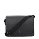 Pineider Men's Black Leather Shoulder Bags