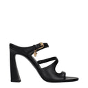 Versace Damens Sandalen aus schwarzem Leder