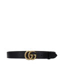 Gucci Cinturón Marmont Hombre Piel Negro/Marrón
