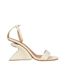 Off White Women's Sandals Beige/White Optical Leather
