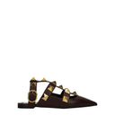 Valentino Garavani Women's Sandals Brown/Chocolate Leather
