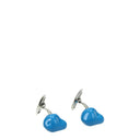 Bottega Veneta Men's Cufflinks And Tie Clip Silver Blue/Steel Blue
