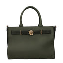Versace Women's Handbags Green/Olive Leather