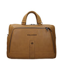 Piquadro Herens Werktassen Beige/Okerleer