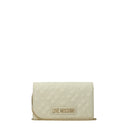 Love Moschino Women's Polyurethane Beige/Ivory Clutch