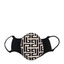 Balmain Men's Cotton Beige/Black Mask