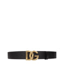 Dolce&Gabbana Men's Belt Leather Black/Gold