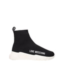 Love Moschino Women's Fabric Sneakers Black/White