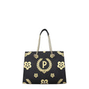 Pollini Mujers Bolsos De Hombro Pvc Negro/Oro
