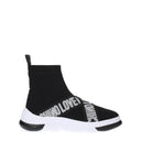 Me encanta Moschino Mujers Zapatillas de Tela Negro/Blanco
