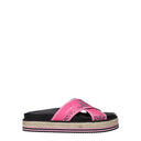 Kenzo Slippers And Clogs Women Fabric Fuchsia