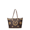 Pollini Women's Shoulder Bags Pvc Brown/Cream