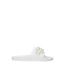 Stuart Weitzman Mujers Mocasines Y Zuecos De Cuero Blanco