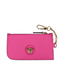 Versace Damens Geldbörse aus fuchsiafarbenem Leder
