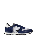 Valentino Garavani Men's Sneakers Silver/Blue Fabric