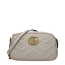 Gucci Marmont Crossbody Bags For Women Gray/Light Gray Leather