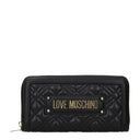 Portfel damski Love Moschino z poliuretanu w kolorze czarnym