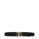 Dolce&Gabbana Women's Belt Leather Black/Gold