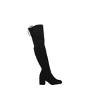 Zamszowe czarne buty damskie Stuart Weitzman