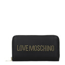 Portfel damski Love Moschino z poliuretanu w kolorze czarnym