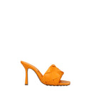 Bottega Veneta Women's Sandals Orange/Mandarin Leather