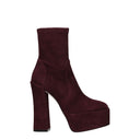Buty damskie Stuart Weitzman Skyhi Zamsz Fioletowy/Cordovan