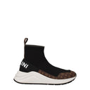 Pollini Women's Sneakers Fabric Brown/Black