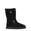 Kenzo Mujers Botas Vibram Ante Negro