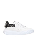 Alexander Mc Queen Herens Sneakers Wit/Zwart Leer
