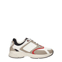Fendi Sneakers Faster Men's Fabric White/Tan