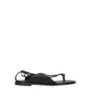 Salvatore Ferragamo Agena Women's Leather Flip Flops Black