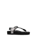 Isabel Marant Women's Sandals Suede Black/Silver