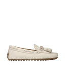Tod's Women's Moccasins White/Chalk Leather