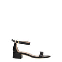 Stuart Weitzman Nudist June Women's Leather Sandals Black